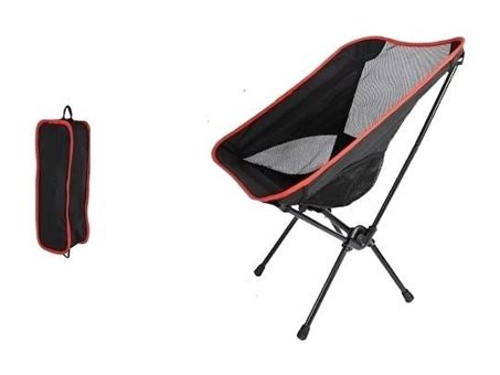 Forestbird Katlanır Kolsuz Kırmızı Tekli Kamp Sandalyesi