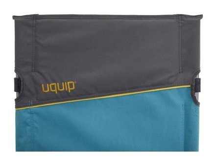 Uquip Sidney Katlanır Kolçaklı Gri - Siyah Tekli Kamp Sandalyesi