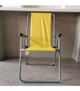 Hyt Katlanır Kolçaklı Sarı Tekli Kamp Sandalyesi