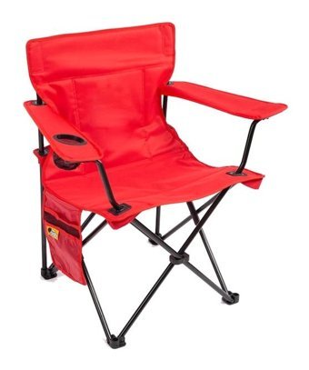 Funky Chairs Kolçaklı Açık Kırmızı Tekli Kamp Sandalyesi