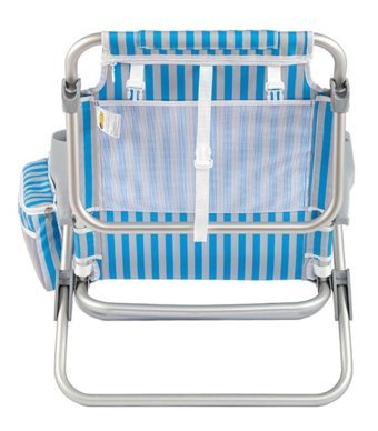 Funky Chairs Kolçaklı Mavi Tekli Kamp Sandalyesi