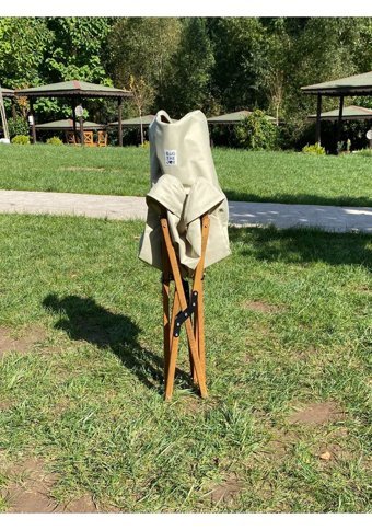Bag The Joy Kolsuz Bej Tekli Kamp Sandalyesi