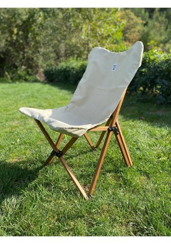 Bag The Joy Kolsuz Bej Tekli Kamp Sandalyesi