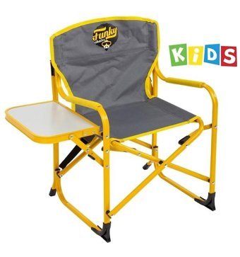 Funky Chairs Kolçaklı Gri Çocuk Tekli Kamp Sandalyesi