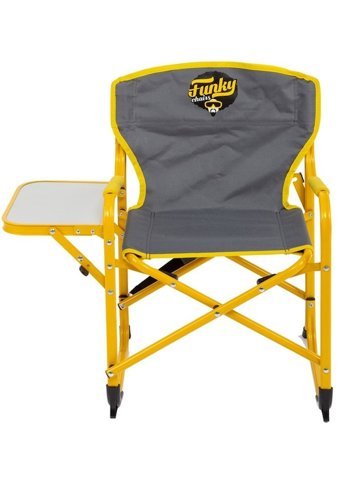 Funky Chairs Kolçaklı Gri Çocuk Tekli Kamp Sandalyesi