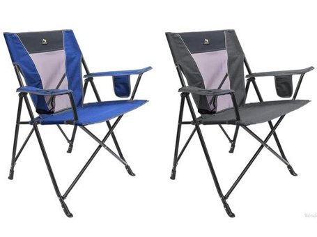 Gci Outdoor Kolçaklı Mavi - Siyah Tekli Kamp Sandalyesi