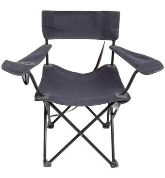 Andoutdoor Sun Pleasure Katlanır Kolçaklı Gri Tekli Kamp Sandalyesi