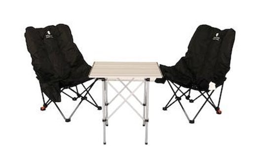 Windcamp Kolsuz Siyah 2'Li Kamp Sandalyesi