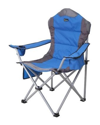 Happyplanet Kolçaklı Açık Mavi Tekli Kamp Sandalyesi