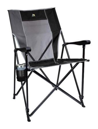 Gci Outdoor Katlanır Kolçaklı Siyah Tekli Kamp Sandalyesi