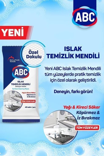 Abc Temizlik Bezi 40'lı