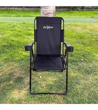 Argeus Rest Kolçaklı Siyah Tekli Kamp Sandalyesi