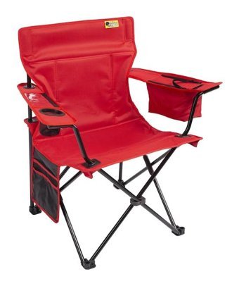 Funky Chairs Kolçaklı Kırmızı Tekli Kamp Sandalyesi