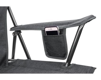 Gci Outdoor Katlanır Kolçaklı Mavi Melanj Tekli Kamp Sandalyesi