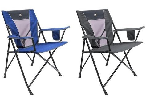 Gci Outdoor Katlanır Kolçaklı Mavi Melanj Tekli Kamp Sandalyesi