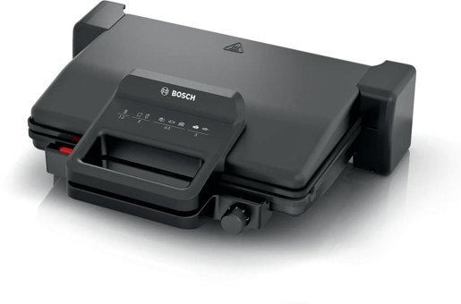 Bosch TCG3323 1 Dilim Alüminyum Çıkartılabilir Plaka Siyah Izgaralı Tost Makinesi