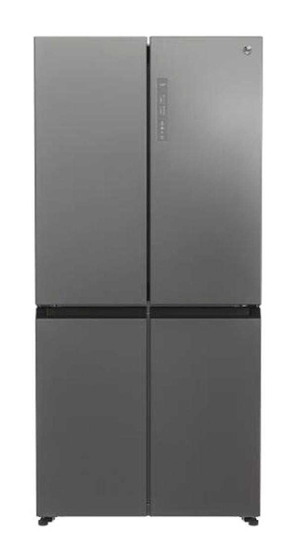 Hoover HHCR3818ENPL 4 Kapılı No Frost E Enerji Sınıfı 467 lt Gri Üstten Donduruculu Solo Gardrop Tipi Buzdolabı