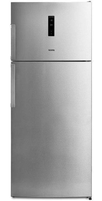 Vestel NF60022 EX GI PRO Çift Kapılı No Frost D Enerji Sınıfı 523 lt İnox Üstten Donduruculu Solo Buzdolabı