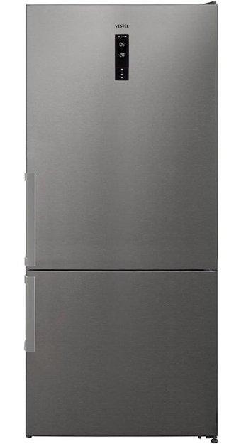 Vestel NFK72022 EX GI PRO Çift Kapılı No Frost D Enerji Sınıfı 650 lt İnox Alttan Donduruculu Kombi Tipi Buzdolabı