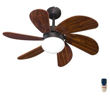 Kaşkar L36009 RC Koyu Füme Tavan Vantilatörü