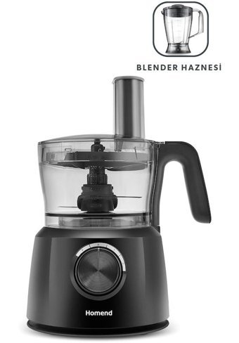 Homend Functionall 2845H Doğrayıcılı Çırpıcı 2000 W Siyah Mutfak Robotu