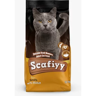Scafiyy Tavuklu Yetişkin Kuru Kedi Maması 12 kg