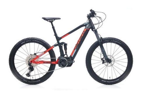 Carraro Kıfuka FS Plus 250 W 100 Km 27.5 Jant 12 Vites Katlanır Dağ Elektrikli Bisiklet Kırmızı Siyah