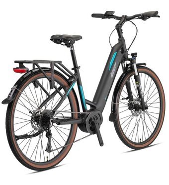 Loop Commuter 250 W 100 Km 28 Jant 9 Vites Şehir / Tur Elektrikli Bisiklet Mat Siyah Turkuaz