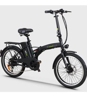 Soultech Bike-001 250 W 35 Km 20 Jant 7 Vites Katlanır Şehir / Tur Elektrikli Bisiklet Siyah