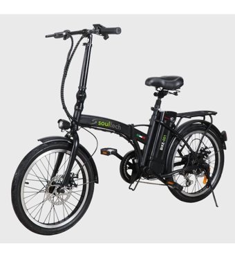 Soultech Bike-001 250 W 35 Km 20 Jant 7 Vites Katlanır Şehir / Tur Elektrikli Bisiklet Siyah