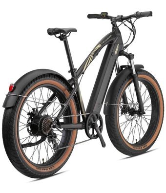 Kron Cruiser 250 W 100 Km 26 Jant 7 Vites Dağ Elektrikli Bisiklet Siyah