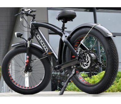 Citycoco Fat Bike 250 W 45 Km 24 Jant 7 Vites Şehir / Tur Elektrikli Bisiklet Siyah