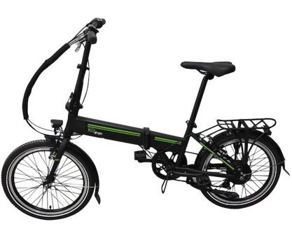 Kinggogo Folding 250 W 35 Km 20 Jant 6 Vites Şehir / Tur Elektrikli Bisiklet Siyah Yeşil