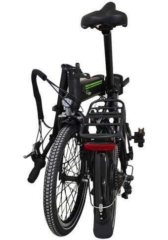 Kinggogo Folding 250 W 35 Km 20 Jant 6 Vites Şehir / Tur Elektrikli Bisiklet Siyah Yeşil