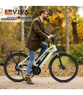Asvıva B15 Pedelec 250 W 100 Km 20 Jant 7 Vites Şehir / Tur Elektrikli Bisiklet Beyaz