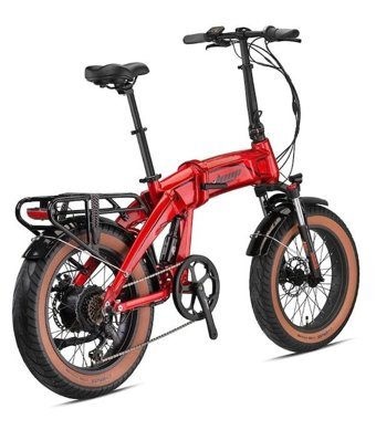 Kron Armour 250 W 80 Km 20 Jant 7 Vites Katlanır Şehir / Tur Elektrikli Bisiklet Kırmızı Siyah