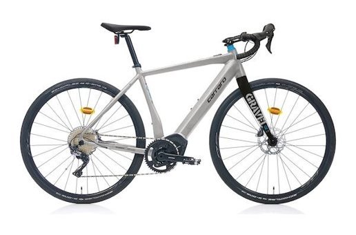 Carraro Gravel GE 5.0 250 W 100 Km 28 Jant 11 Vites Şehir / Tur Elektrikli Bisiklet Gümüş Mavi Siyah