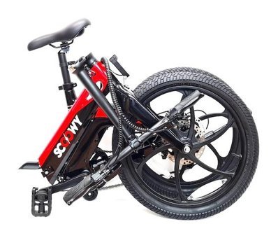 Scoowy 250 W 45 Km 20 Jant 6 Vites Katlanır Şehir / Tur Elektrikli Bisiklet Kırmızı