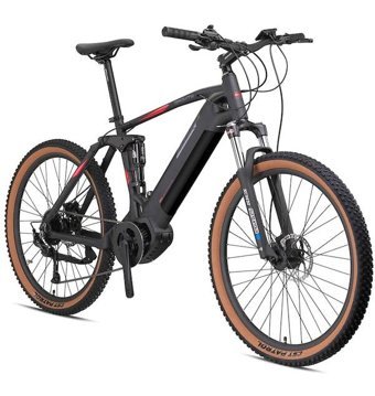 Loop Gravıty 250 W 100 Km 27.5 Jant 10 Vites Dağ Elektrikli Bisiklet Siyah Kırmızı
