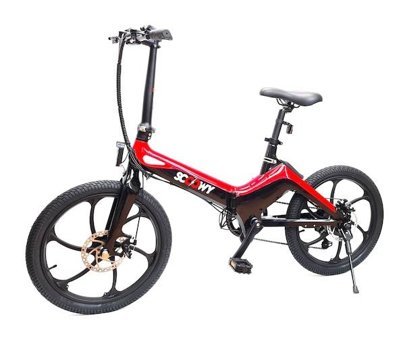 Scoowy 250 W 45 Km 20 Jant 7 Vites Katlanır Şehir / Tur Elektrikli Bisiklet Mavi