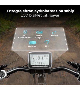 Asvıva B15 Pedelec 250 W 100 Km 28 Jant 7 Vites Şehir / Tur Elektrikli Bisiklet Antrasit Gri