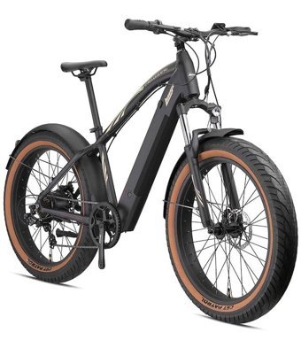 Loop Cruıser 250 W 100 Km 26 Jant 7 Vites Dağ Elektrikli Bisiklet Siyah