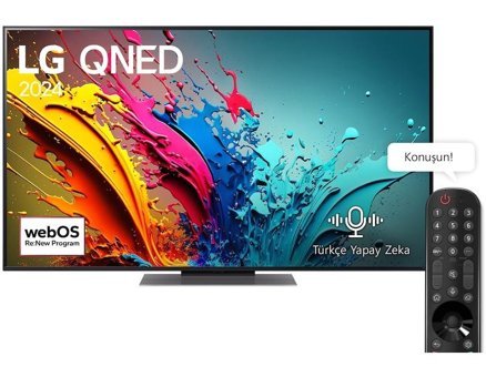 Lg 55QNED86T6A 55 inç 4K Ultra HD 139 Ekran Flat Uydu Alıcılı Smart LED Webos Televizyon