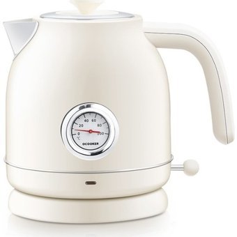 Weichuang Retro Çelik 1.5 lt 1800 W Retro Beyaz Kettle