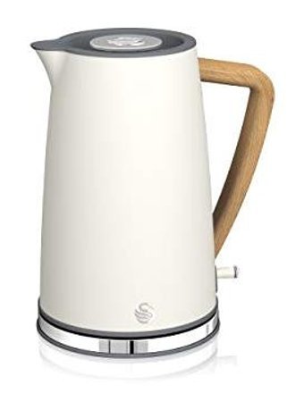 Swan Nordic Çelik 1.7 lt 2200 W Beyaz Kettle