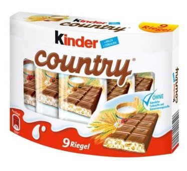 Kinder Country Yer Fıstıklı Çikolata 23.5 gr 9 Adet