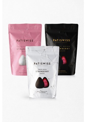 Patiswiss Draje Beyaz Çikolatalı-Bitterli-Sütlü Çikolata 80 gr 3 Adet