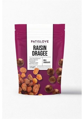 Patiswiss Draje Üzümlü Çikolata 80 gr