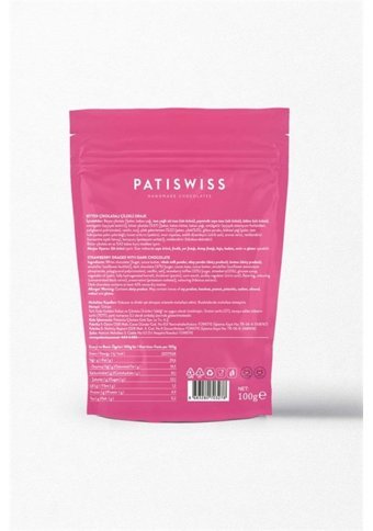 Patiswiss Draje Çilekli Çikolata 100 gr