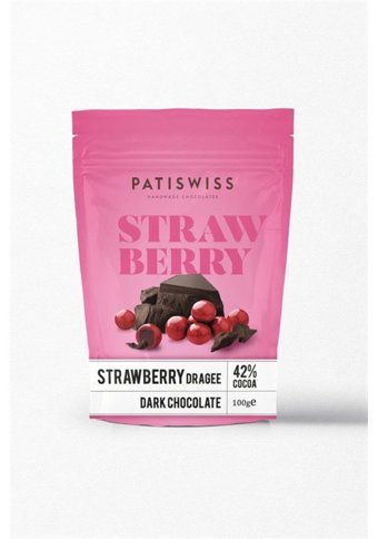 Patiswiss Draje Çilekli Çikolata 100 gr